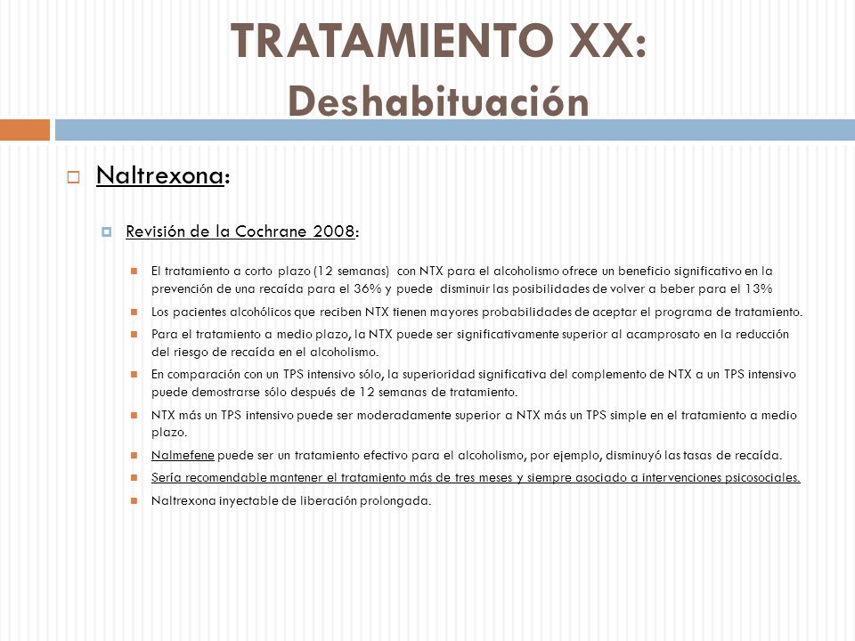 El delirium tremens el tratamiento público